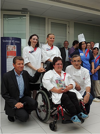 Isabelle Dubuisson remporte le concours de cuisine Sodexo en faveur du handicap
