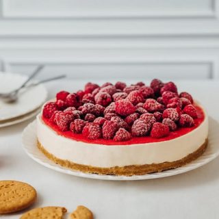 Cheesecake framboise© Les 300 Laitiers bio