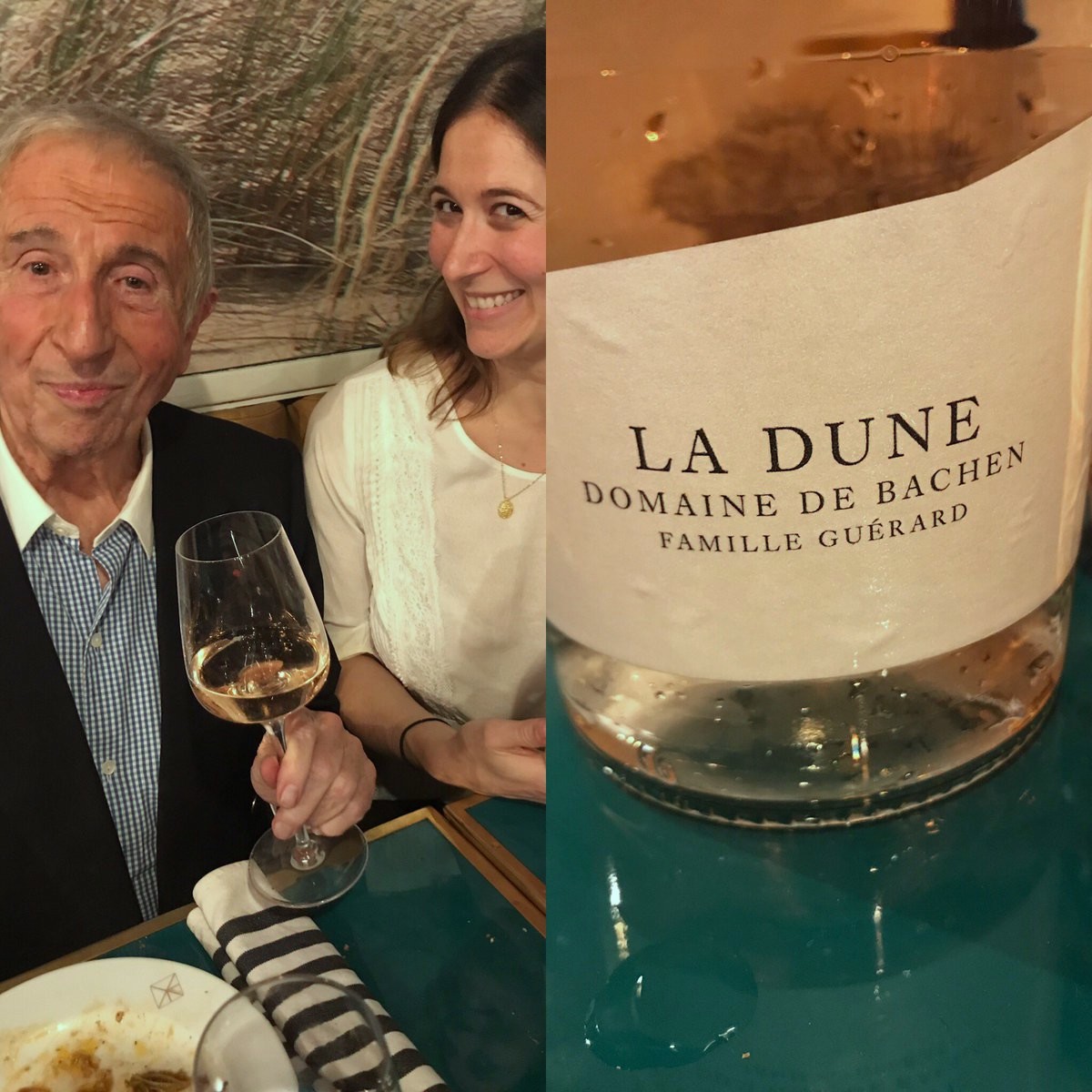 Michel-Guérard-et-sa-fille-Eléonore-heureux-avec-leur-nouveau-rosé-La-Dune-fait-en-complicité-avec-OsminCie-©DR